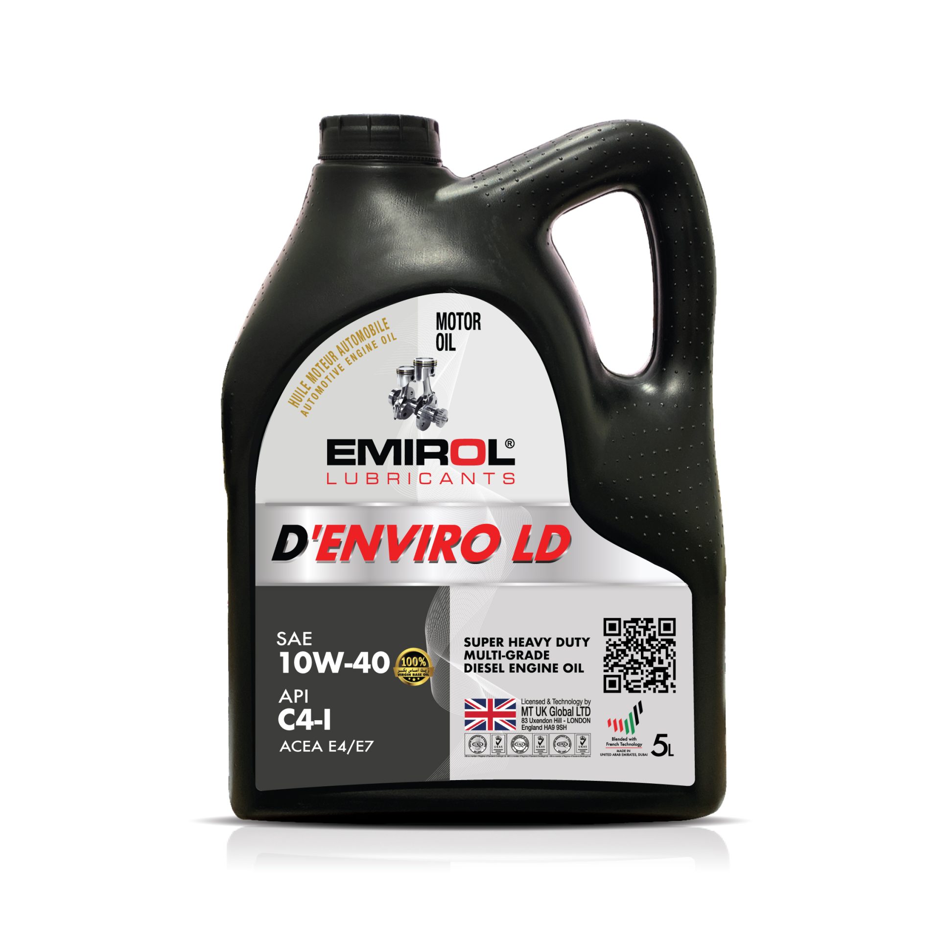 D ENVIRO LD SAE10W-40 API CI-4-4 SL 4 SL-02